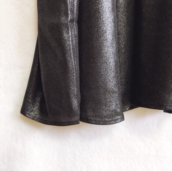 LOFT Grey Metallic Cold Shoulder Swing Dress - Picture 6 of 8